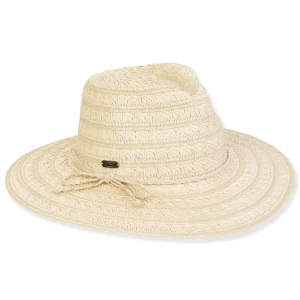 Women's Beige, Paper Straw Safari, Brim 3" | Sun N Sand | HH3362 A