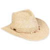 Women's Beige, Paper Straw Western, Brim 3" | Sun N Sand | HH3298