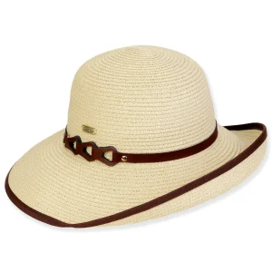 Women's Beige, Paperbraid Bucket, Brim 4" | Sun N Sand | HH3229 A