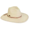 Women's Beige, Paperbraid Safari, Brim 3.5" | Sun N Sand | HH3259 A