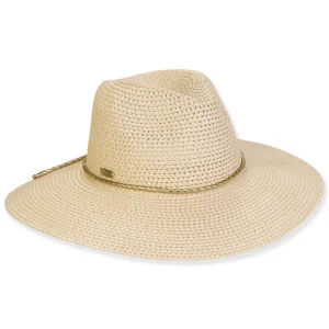 Women's Beige, Paperbraid Safari, Brim 3.75" | Sun N Sand | HH3254 B