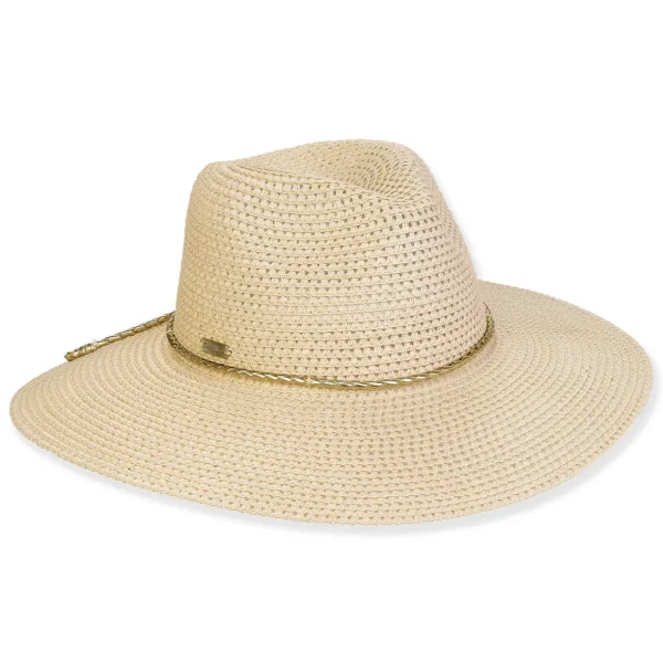Women's Beige, Paperbraid Safari, Brim 3.75" | Sun N Sand | HH3254 B