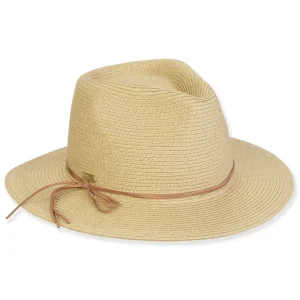 Women's Beige, Paperbraid Fedora, Brim 2.5" | Sun N Sand | HH3282 B