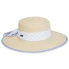Women's Beige, Paperbraid Flat Top Floppy, Brim 4" | Sun N Sand | HH3207 B