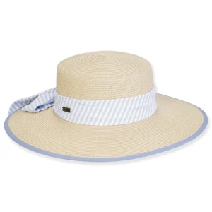 Women's Beige, Paperbraid Flat Top Floppy, Brim 4" | Sun N Sand | HH3207 B