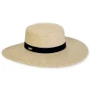 Women's Beige, Paperbraid Flat Top Floppy, Brim 4" | Sun N Sand | HH3206 B