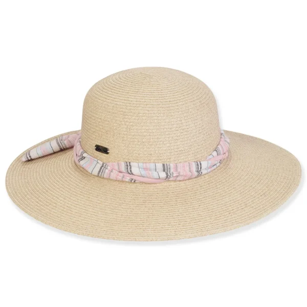 Women's Beige, Paperbraid Floppy, Brim 4" | Sun N Sand | HH3204 A