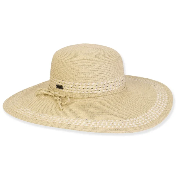 Women's Beige, Paperbraid Floppy, Brim 4.5" | Sun N Sand | HH3196 A