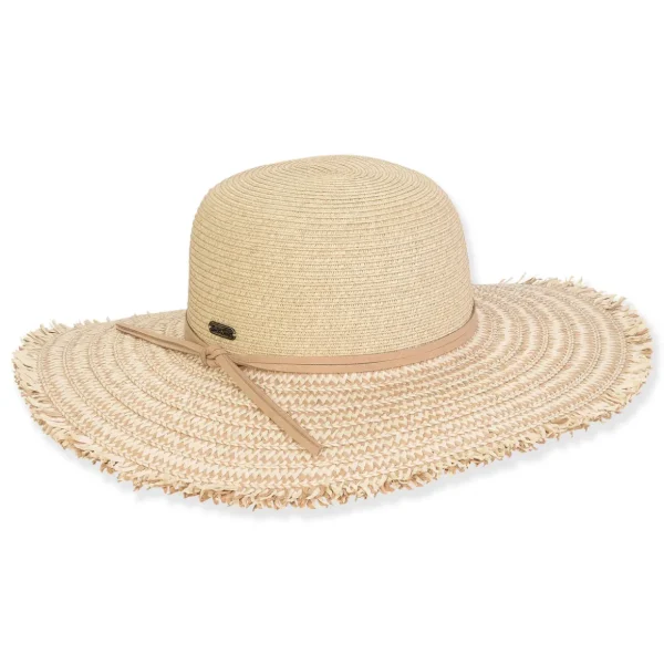 Women's Beige, Paperbraid Floppy, Brim 4.5" | Sun N Sand | HH3193 A
