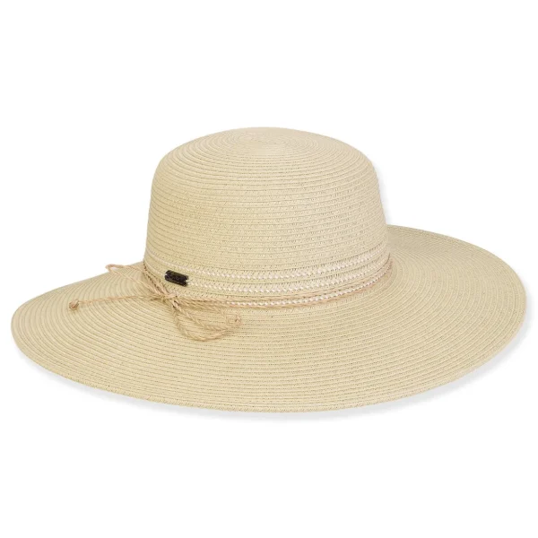 Women's Beige, Paperbraid Floppy, Brim 4" | Sun N Sand | HH3192 A
