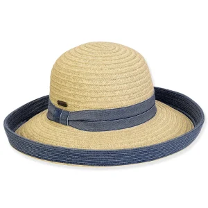 Women's Beige, Paperbraid Up Brim, Brim 3.25"+1.25" Up Turn | Sun N Sand | HH3211 B