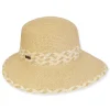 Women's Beige, Paperbraid Tapered, Brim 3.5"-2" | Sun N Sand | HH3234 B