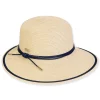 Women's Beige, Paperbraid Tapered, Brim 3.5"-2" | Sun N Sand | HH3233 B