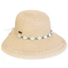 Women's Beige, Paperbraid Backless, Brim 4" | Sun N Sand | HH3239