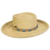 Women's Beige, Paperbraid Up Brim Gambler, Brim 3"+.75" Up Turn | Sun N Sand | HH3212 B