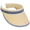 Women's Beige, Paperbraid Visor, Brim 3.5" | Sun N Sand | HH3319 B