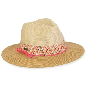 Women's Beige, Paperbraid Safari, Brim 3" | Sun N Sand | HH3397 B
