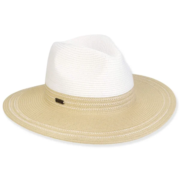 Women's Beige, PaperbraidSafari, Brim 3" | Sun N Sand | HH3261 A