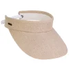 Women's Beige, Polyester Visor, Brim 3.5" | Sun N Sand | HH3404 B
