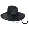 Women's Black, 65% Paper/35% Polyester Western, Brim 4" | Sun N Sand | HH3307 B