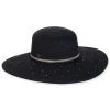 Women's Black, Paperbraid Floppy, Brim 4.5" | Sun N Sand | HH3201 B