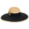 Women's Black, Paperbraid Floppy, Brim 4.5" | Sun N Sand | HH3184 B