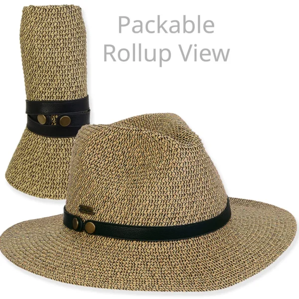 Women's Black, Paperbraid Safari, Brim 2.5" | Sun N Sand | HH3330 B