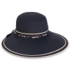 Women's Black, Paperbraid Tapered, Brim 5"-3.25" | Sun N Sand | HH3232 B