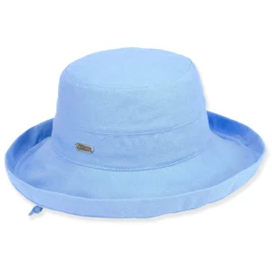 Women's Blue, Linen Up Brim, Brim 2.5"+1" Up Turn | Sun N Sand | HH3411 D