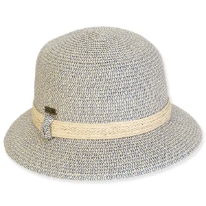 Women's Blue, Paperbraid Bucket, Brim 2.5" | Sun N Sand | HH3225 B