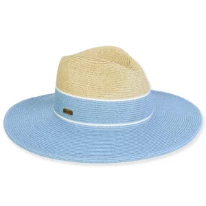 Women's Blue, Paperbraid Safari, Brim 3.5" | Sun N Sand | HH3394 B