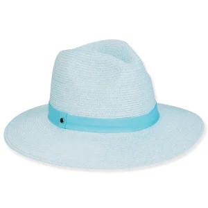 Women's Blue, Paperbraid Safari, Brim 3.5" | Caribbean Joe | HCJ431