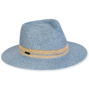 Women's Blue, Paperbraid Safari, Brim 3" | Sun N Sand | HH3263 B