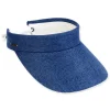 Women's Blue, Polyester Visor, Brim 3.5" | Sun N Sand | HH3404 D