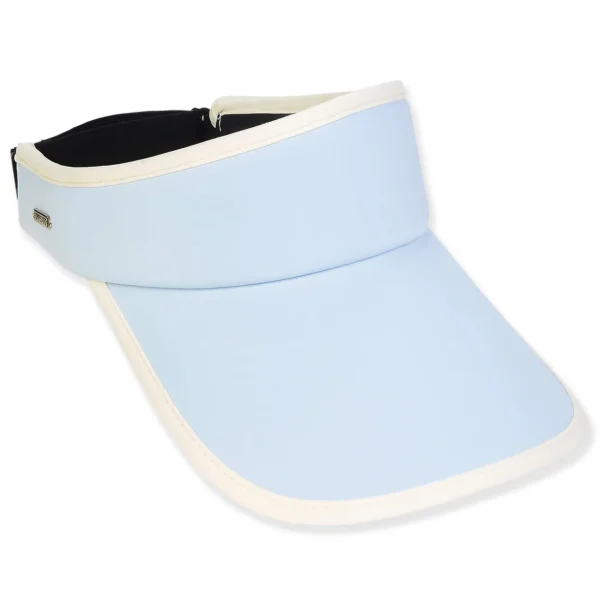 Women's Blue, Polyester Visor, Brim 4" | Sun N Sand | HH3311 B