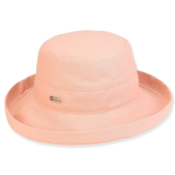Women's Coral, Linen Up Brim, Brim 2.5"+1" Up Turn | Sun N Sand | HH3411 C
