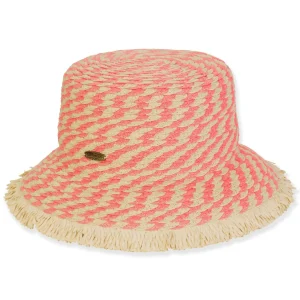Women's Coral, Paperbraid Bucket, Brim 3" | Caribbean Joe | HCJ446 A