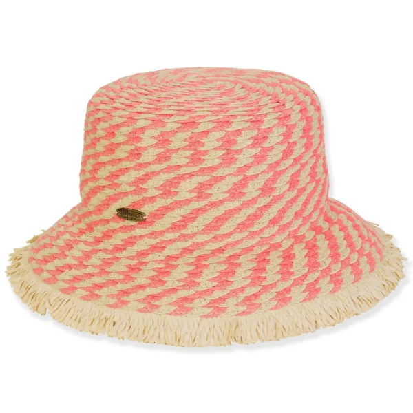 Women's Coral, Paperbraid Bucket, Brim 3" | Caribbean Joe | HCJ446 A