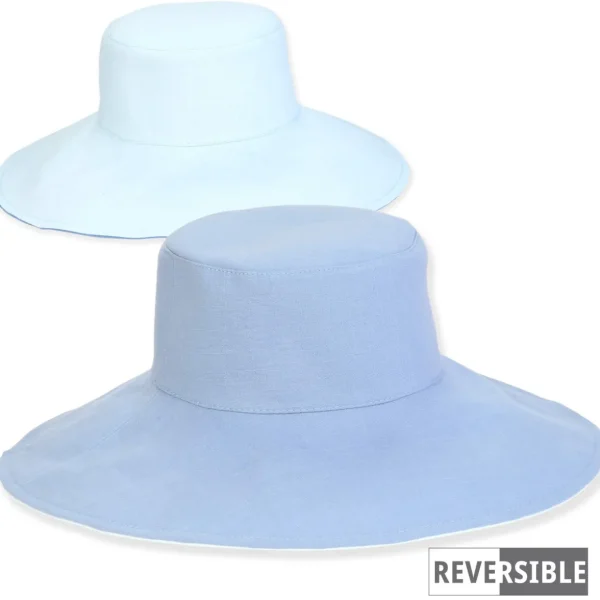 Women's Dark Blue, Cotton Floppy, Brim 4.5" | Sun N Sand | HH3347 C