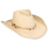 Women's Ecru, Paper Straw Western, Brim 3.5" | Sun N Sand | HH3297