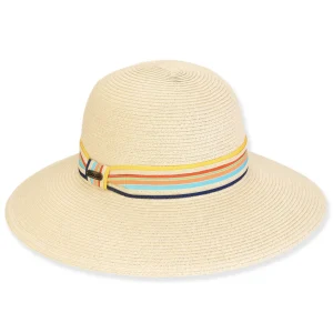 Women's Ecru, Paperbraid Bucket, Brim 4" | Sun N Sand | HH3220 B