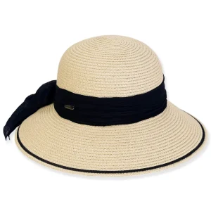 Women's Ecru, Paperbraid Bucket, Brim 3.5" | Sun N Sand | HH3227 B