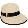 Women's Ecru, Paperbraid Cap, Brim 4" | Sun N Sand | HH3243 A