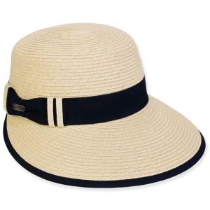 Women's Ecru, Paperbraid Cap, Brim 4" | Sun N Sand | HH3243 A