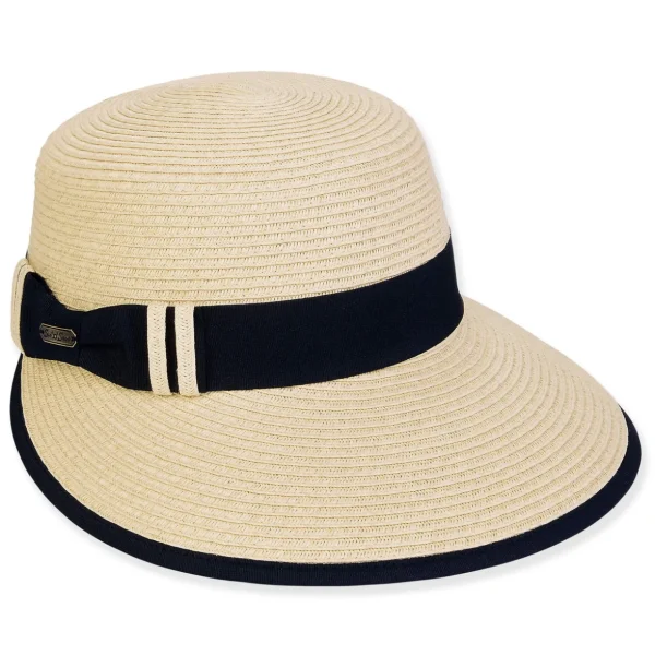 Women's Ecru, Paperbraid Cap, Brim 4" | Sun N Sand | HH3243 A