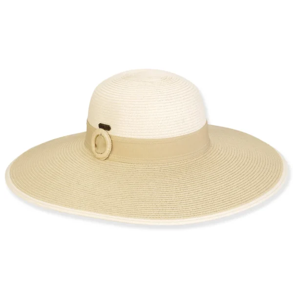 Women's Ecru, Paperbraid Floppy, Brim 4.5" | Sun N Sand | HH3184 A