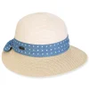 Women's Ecru, Paperbraid Tapered, Brim 2.5"-1.75" | Sun N Sand | HH3309 A