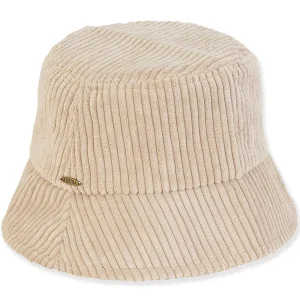 Women's Fashion Fabrics Corduroy Bucket | AD1501