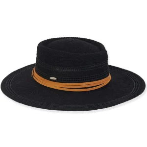 Women's Fashion Fabrics Faux Suede Trim Gambler | AD1485