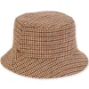 Women's Fashion Fabrics Plaid Bucket | AD1494